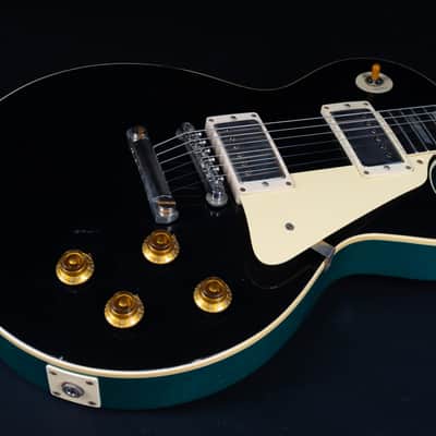 Gibson 1958 Les Paul Standard Murphy Lab Light Aged - Ebony Top / Metallic Sea Green Back! One Off image 8