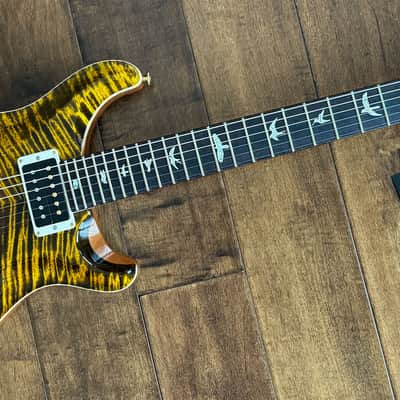 PRS Custom 24 Electric Guitar Yellow Tiger Hybrid Package Pattern Thin 10-Top 0392439 image 6