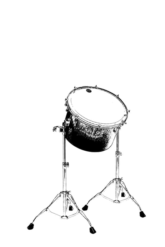 Tama MRG20R-CCL Starclassic Maple Duracover Wrap Gong Drum 20" x 14" - Charcoal Swirl/Chrome HW image 1