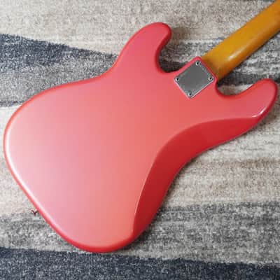 1985 Fender Precision Bass ‘62 Vintage Reissue PB62-55 Metallic Pink Japan MIJ Fujigen image 5