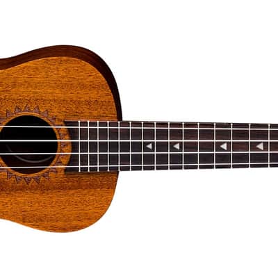 LUNA Tattoo Concert Mahogany Ukulele NEW Uke w/ Gig Bag image 2