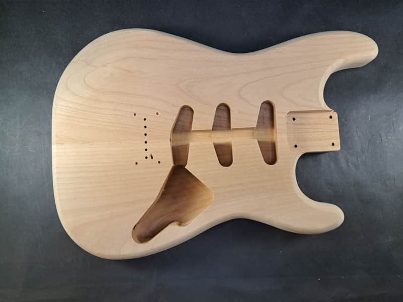Unfinished Alder SSS Hardtail guitar body - fits Fender Strat Stratocaster necks J2506 image 1