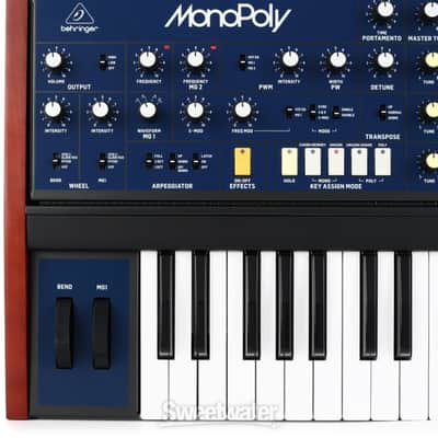 Behringer MonoPoly 4-voice Analog Synthesizer (BehrMonoPolyd2) image 2