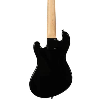 Kala UBASS-SB-BK-FL Solid Body Fretless U-Bass Black image 2