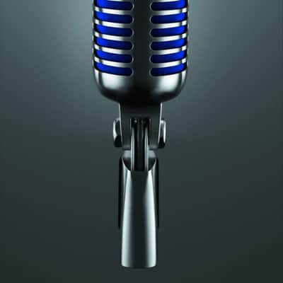 Shure Super55 Deluxe Vocal Vintage Elvis Style Microphone Chrome image 3