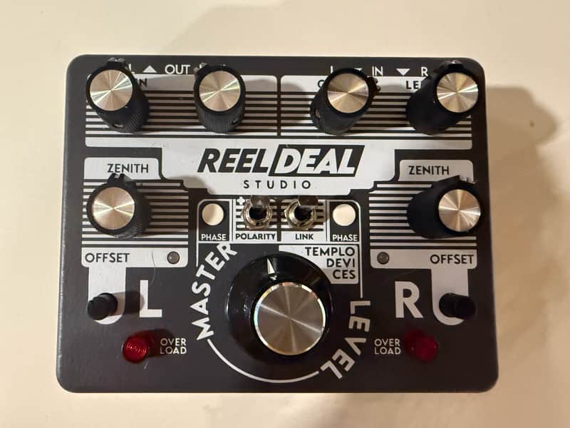 Templo Devices Reel Deal Studio Stereo Preamp Distortion Vibrato Pedal image 1
