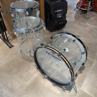 Ludwig Vistalite 22/13/16 Clear 1976 image 4
