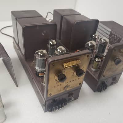 Fully Restored Pair Of Fisher 80AZ Monoblocks - 30WPC Mono Power Amps With Unique Looks And Classic Fisher Performance! image 7