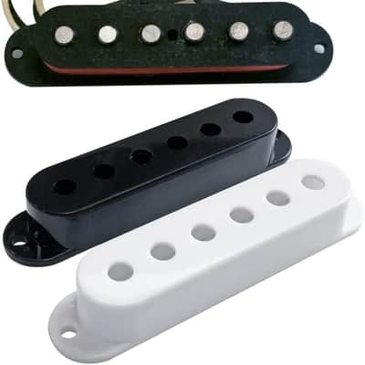 Habanero Serano Single Coil Bridge Pickup with Black and White Covers, GJSTVBBW image 2
