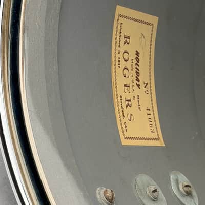 Rogers 20/12/16" 1960's Cleveland-Era Drum Set - Blue Sparkle image 15