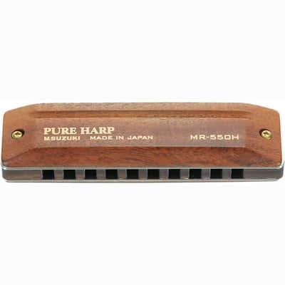 Suzuki MR-550H-D | Koa Pure Harp Diatonic Harmonica, Key of D image 3