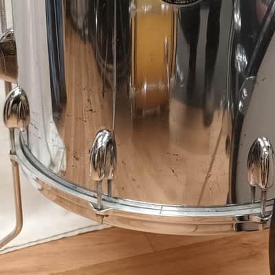 Slingerland 1970s Chrome Over Wood 3 Piece Kit- 12″/16″/20″ image 6
