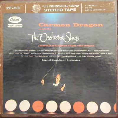 THE ORCHESTRA SINGS CAPITOL 2-TRACK STEREO TAPE image 1