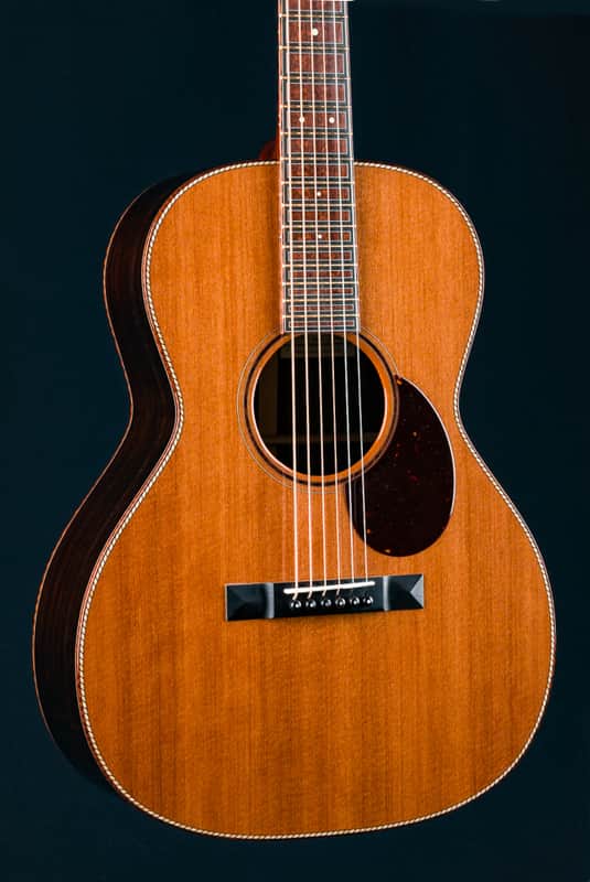 Santa Cruz H13 Custom African Blackwood and Fort Ross Chapel Redwood with Snakewood Inlays NEW image 1