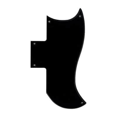 Gibson SG 61' Reissue Half Face Pickguard - 4-Ply Black Pearl image 5