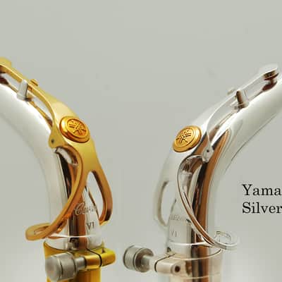 Yamaha Custom AV1S Alto Saxophone Neck, V1 Silver Plate/Gold Option image 1
