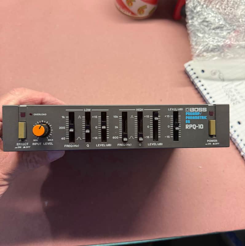 Boss RPQ-10 Micro Rack Series Preamp / Parametric EQ 1985 - 1990 - Black image 1