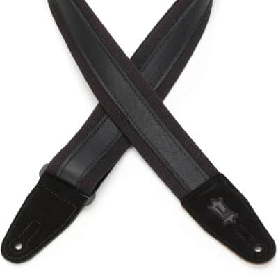 Levy's MC2CG 2-inch Cotton Combo Guitar Strap - Black image 2