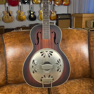 Gretsch G9241 Round Neck Resonator 2010s - Red Sunburst image 1