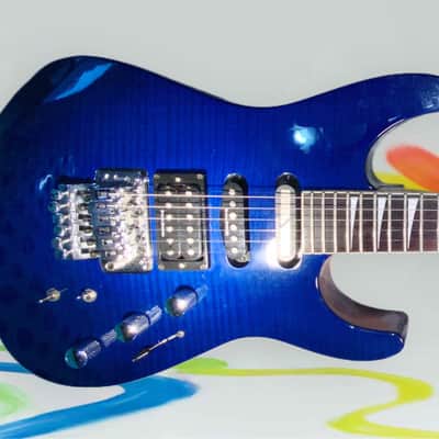 Charvel Dinky Custom DK-090 90's Blue Crackle MIJ Japan Superstrat