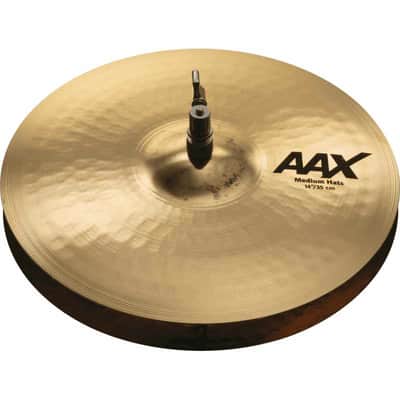 Sabian 21402XCB 14" MEDIUM HATS BRILLANT AAX image 1
