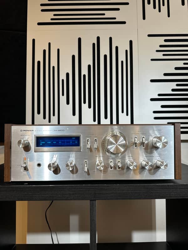 Pioneer SA-8800 Stereo Integrated Amplifier w/Wood Case - Tested Working image 1
