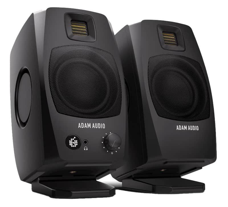 ADAM Audio D3V 3.5 Active Desktop Monitor System With Passive Radiators, 240 Watts, Pair - Black image 1
