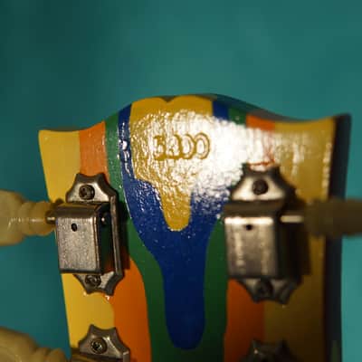 Vintage Gibson 1965 SG Standard Hand Painted Fool with autographed Eric Clapton Cream record usa 60s image 15