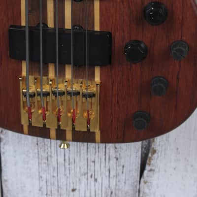 Peavey Cirrus 5 Bubinga Bass 5 String Electric Bass Guitar Natural with Gig Bag image 5