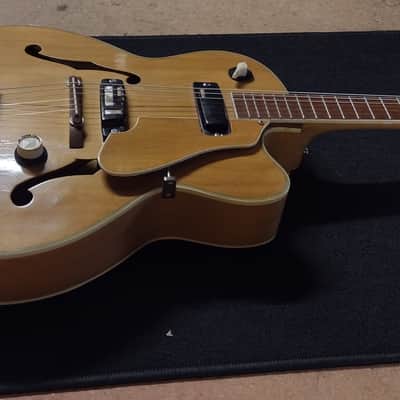 ARCHTOP ELECTRIC GEMTONE 1960'S - NATURAL WOOD image 13