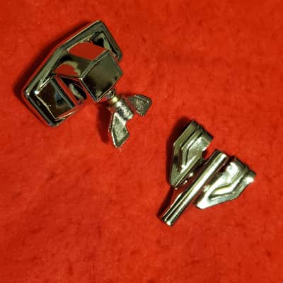 2PC Vtg TAMA Swing Star, Imperial, Royal Star Drum MOUNT & HOOP CLAW 1970'-1980's - Mint Clean image 2