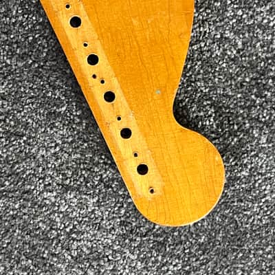 1966 Fender Musicmaster guitar neck flamed maple image 5