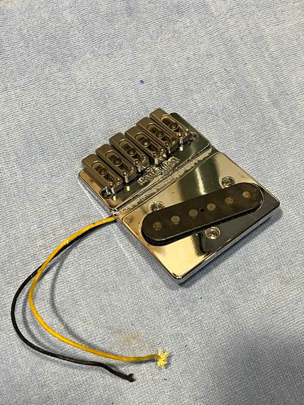 Wilkinson HT100 Bridge - Removed from 1994 Hamer T51 Telecaster image 1