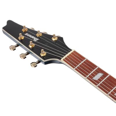 Ibanez Iceman IC420 Electric Guitar with Bag - Antique Blue Metallic image 8