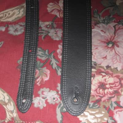 new old stock (no tags) near A+ Perri’s Leathers Ltd BM2DS Guitar Strap, 2" Reversible Black / Gray Italian Premium Leather Guitar Strap, with white double stitching, entire strap is leather padded, Adjustable Length from 42" to 56" image 20