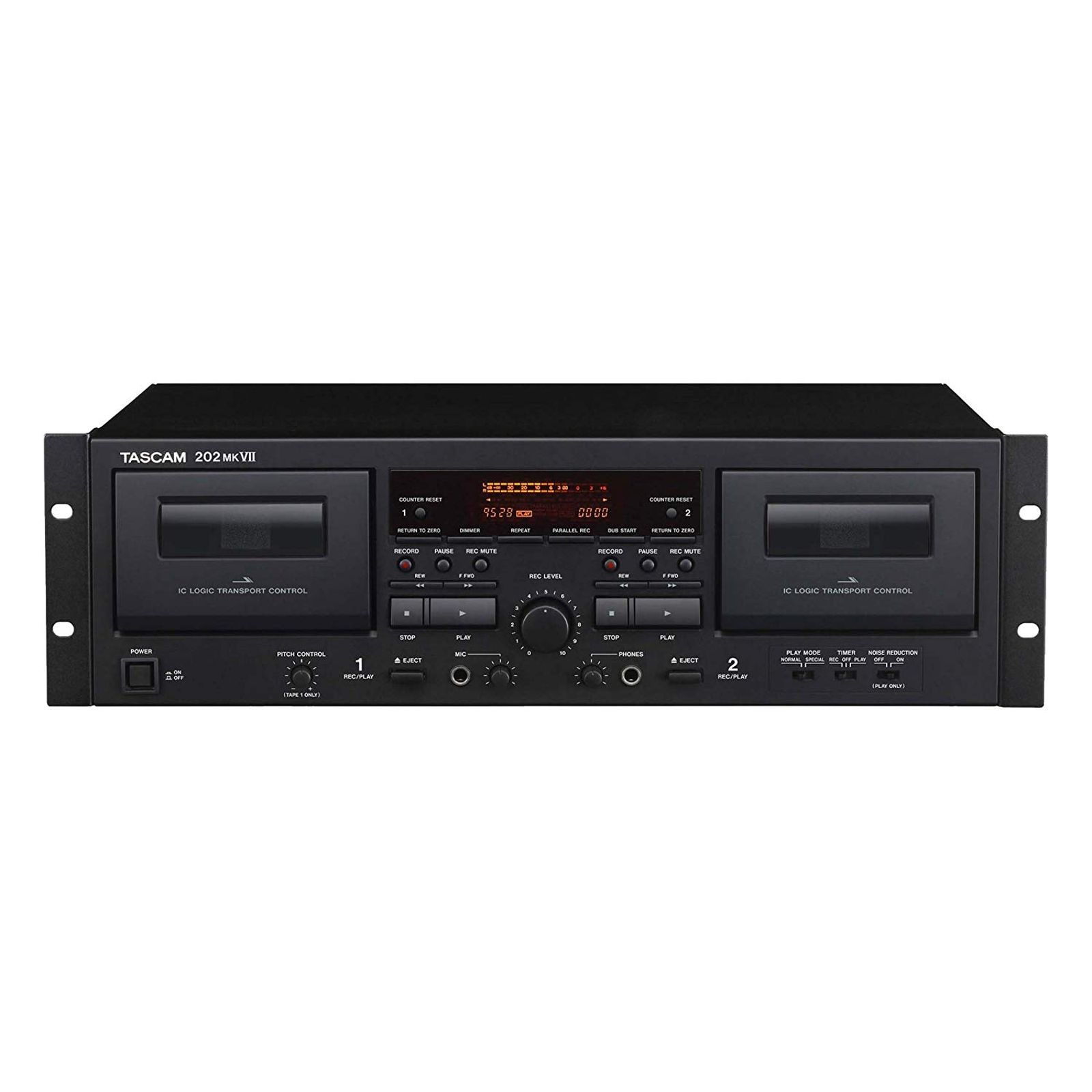 TASCAM 202 MK VII Dual Cassette Recorder with USB | Reverb