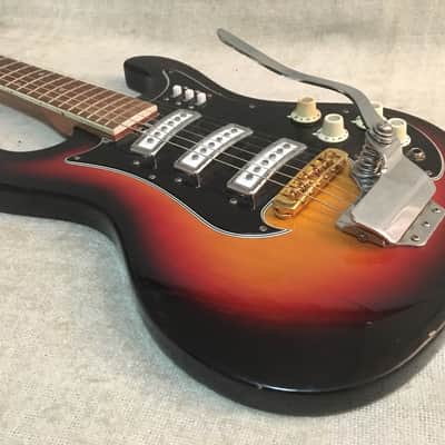 1960's Norma EG 413-3T Sunburst Finish Triple Pickup Vintage | Reverb