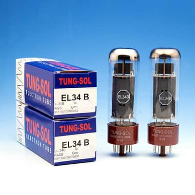 Tung-Sol EL34B Matched Pair Vacuum Tubes. Brand New with Full Warranty! image 1