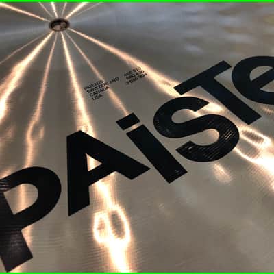 Paiste Vault Release 0047: Sound Creation 18" Dark Flatride Flat Ride from 1985 IMMACULATE COLLECTOR GRADE NOS Mint Formula 602 alloy gem! image 13