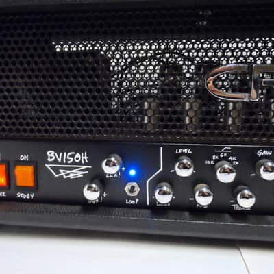 Vintage USA Crate BV150H BV 150 Watt Blue Voodoo 3 Channel Guitar Amp Head Tube Loop  w/ Footswitch image 6