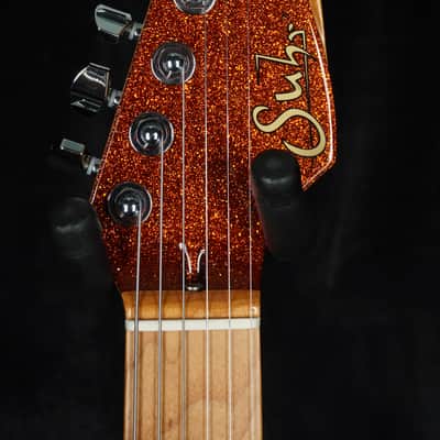 Suhr Custom Classic JM in Orange Sparkle with Mastery Bridge and Vibrato image 5