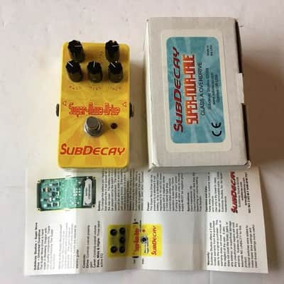 Subdecay Super Nova Drive V1 Class A Overdrive Rare Yellow Guitar Effect Pedal image 1