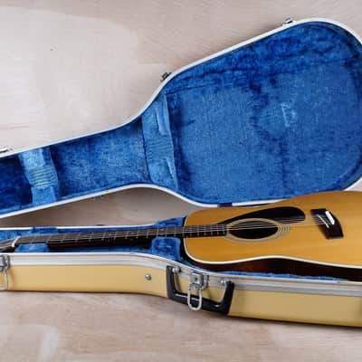 Yamaha FG-240 MIJ 1970s Natural Vintage Made in Japan W/ Hard Case image 2