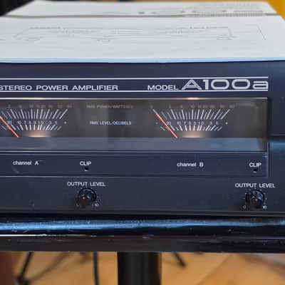 Yamaha A100a A 100 2 Channel Stereo Power Amp Amplifier image 2