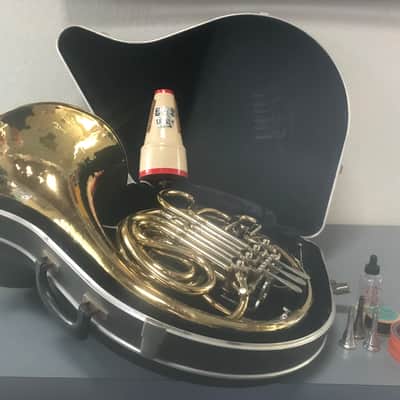 C.G. CONN 6D Double French Horn w/ 1 Conn 3 mouth pieces, B & H mute, Case + Accessories. Sale Benefits Music Education Non Profit! image 1
