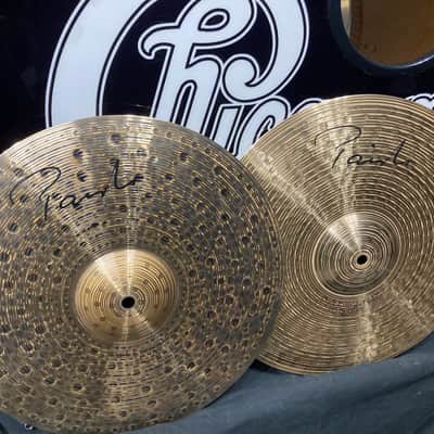 Tris Imboden's, Chicago, Paiste - 14" Signature Dark Energy, Mark 1 Hi Hats Pair, 950g,1406g 2000s image 1