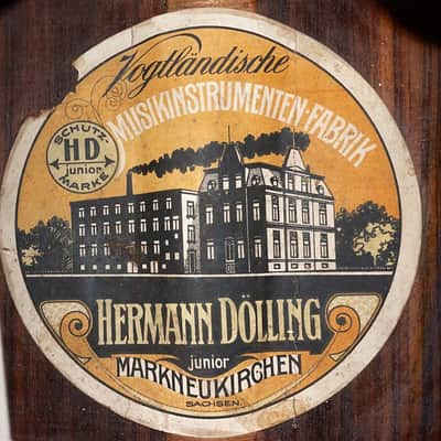 Hermann Döllinger ~1910 Johann Georg Stauffer style romantic guitar - amazing sounding early classical guitar - check video! image 12