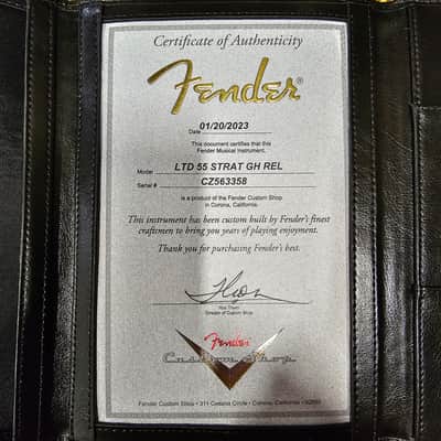 Fender Custom Shop Limited 1955 Stratocaster Relic - Wide Fade 2 Color Sunburst - CZ563358 image 12