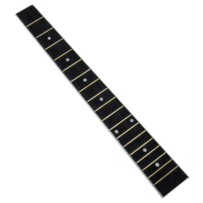 Guitar Accessories Guitar Neck Replacement Wooden Fingerboard Electric Neck Inlay Unfinished for Electric Parts Replacement Black 41 Inch Fretboard image 1