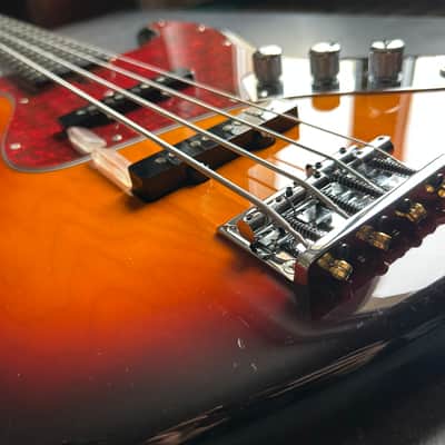 Schecter Japan Progauge PS-S-JB Jazz Bass 2014 Ebony Sunburst image 6